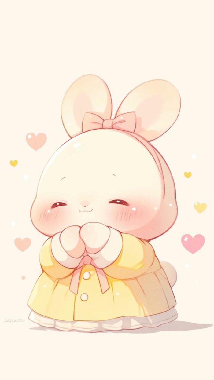 ảnh con thỏ chibi