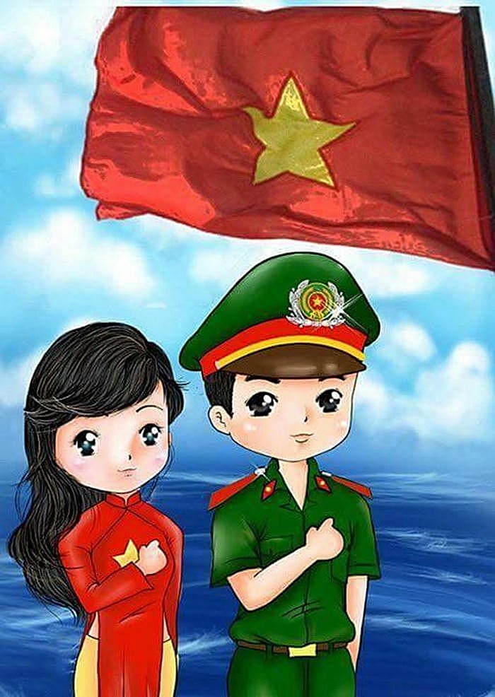 ảnh công an chibi siêu đẹp