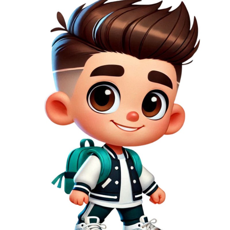 ảnh học sinh chibi tóc ngắn
