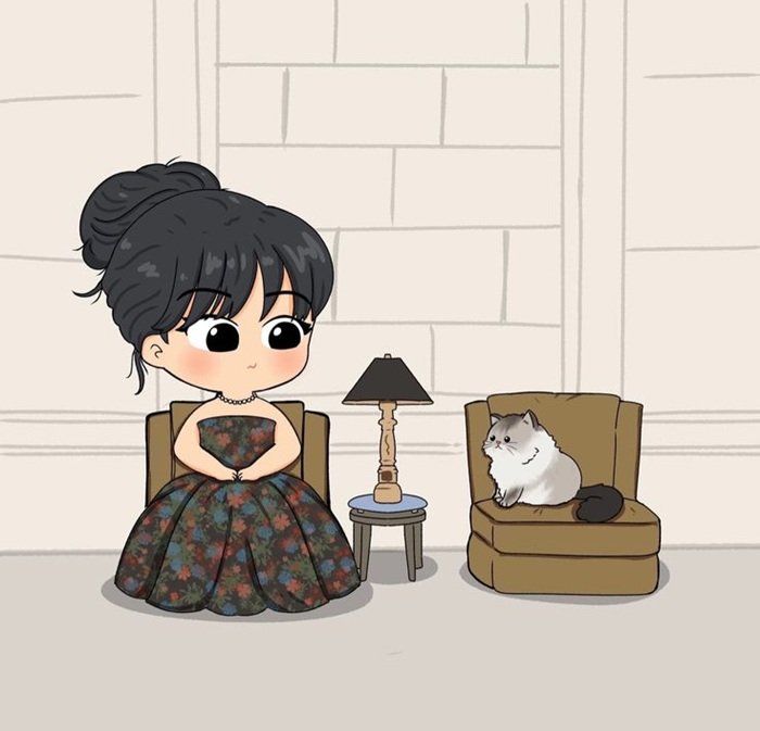 ảnh jisoo chibi cực xinh