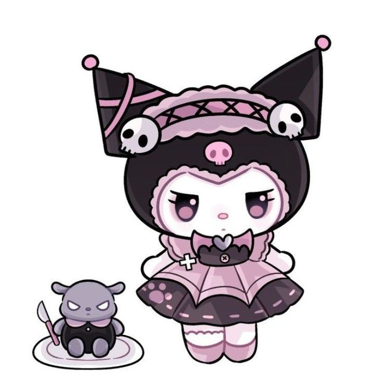 ảnh kuromi anime chibi cute