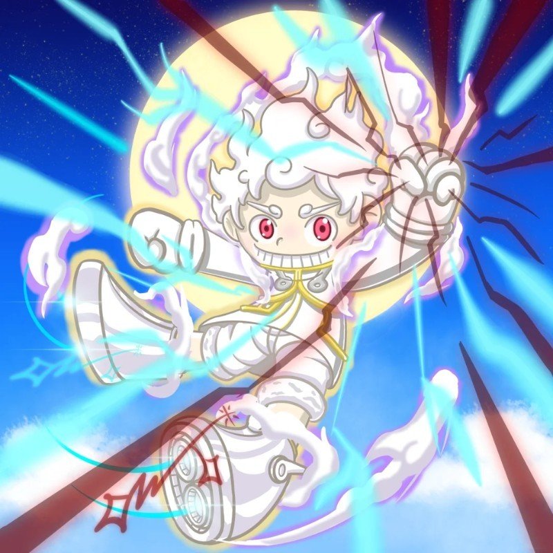 luffy gear 5 chibi