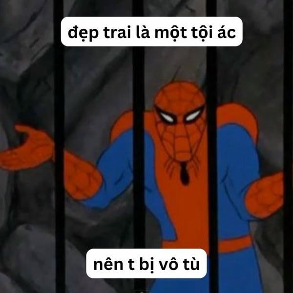 ảnh meme spiderman siêu hài