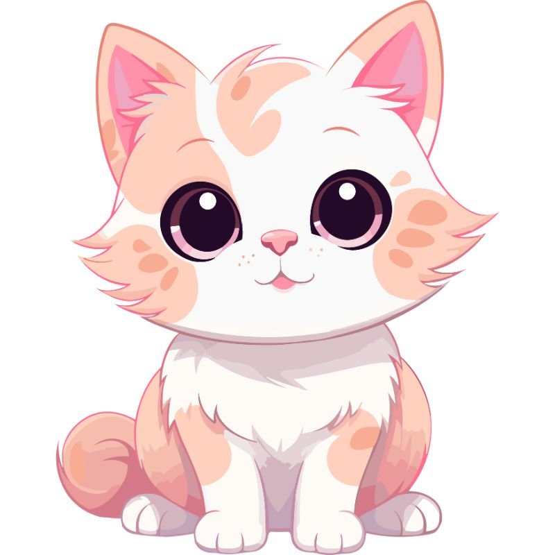 ảnh mèo chibi dễ thương