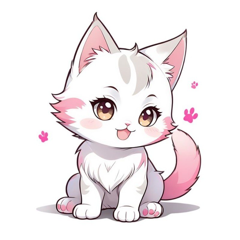 ảnh mèo con chibi đáng yêu nhất