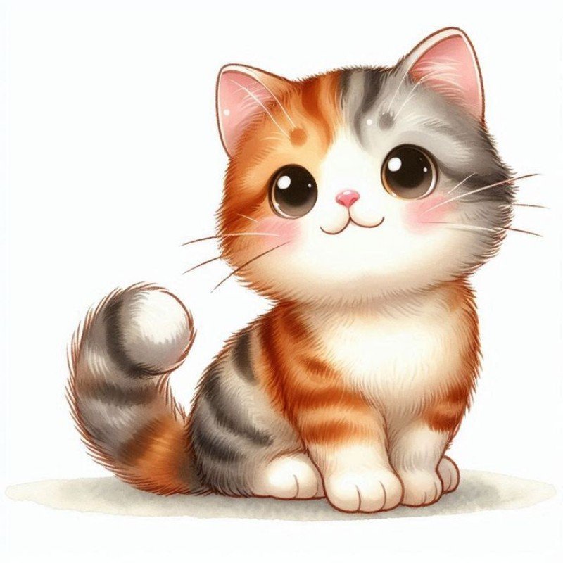 ảnh mèo con chibi đẹp nhất