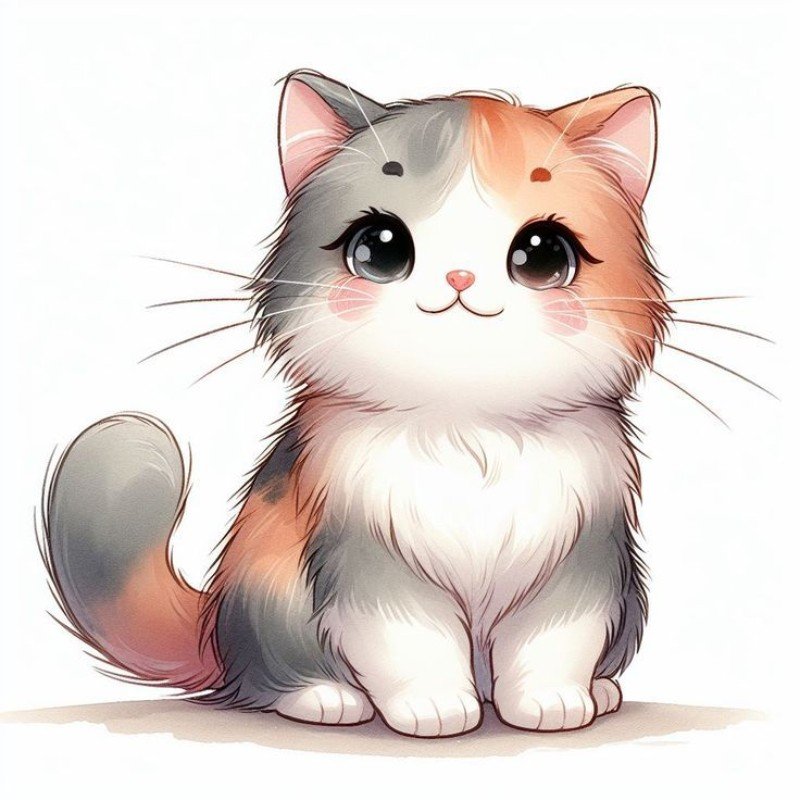 ảnh mèo con chibi đẹp