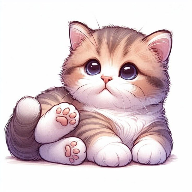 ảnh mèo con chibi siêu đẹp