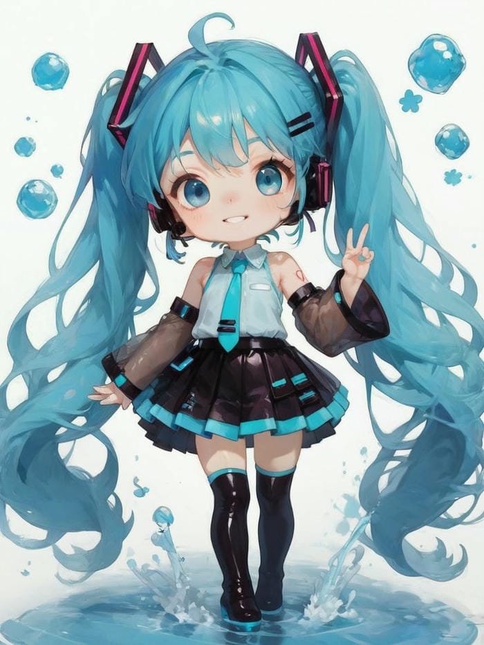 ảnh miku chibi 4k
