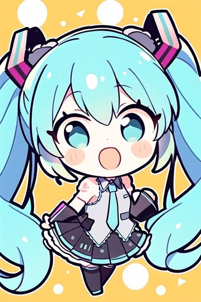 ảnh miku chibi siêu đáng yêu
