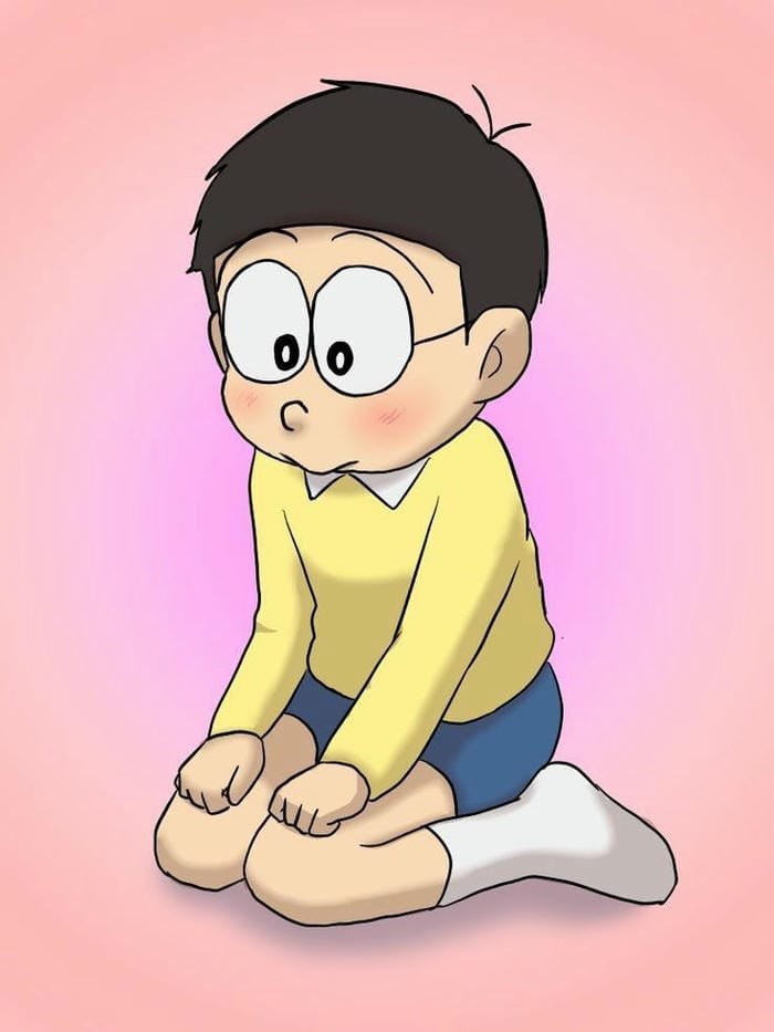 ảnh nobita cute chibi cực dễ thưng