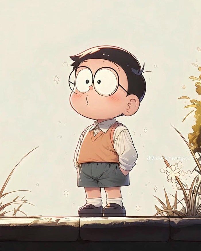 ảnh nobita cute chibi dễ thương