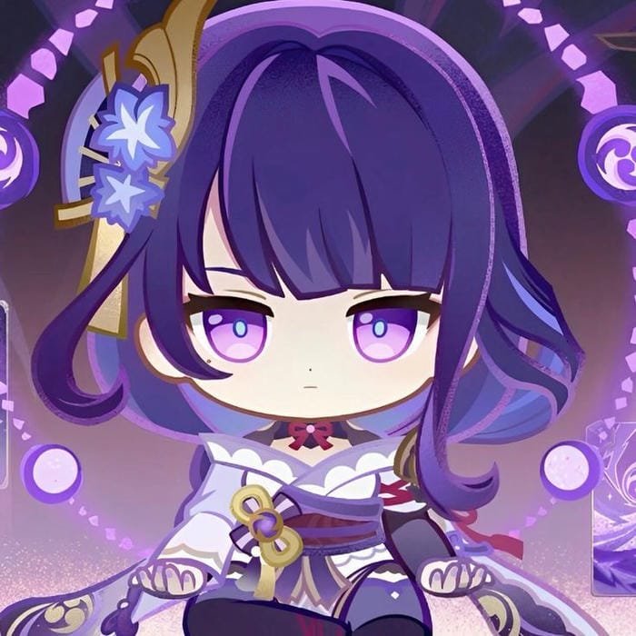 ảnh raiden shogun chibi đẹp