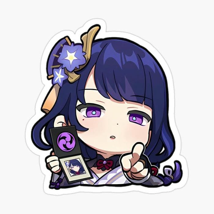 ảnh raiden shogun chibi siêu đẹp