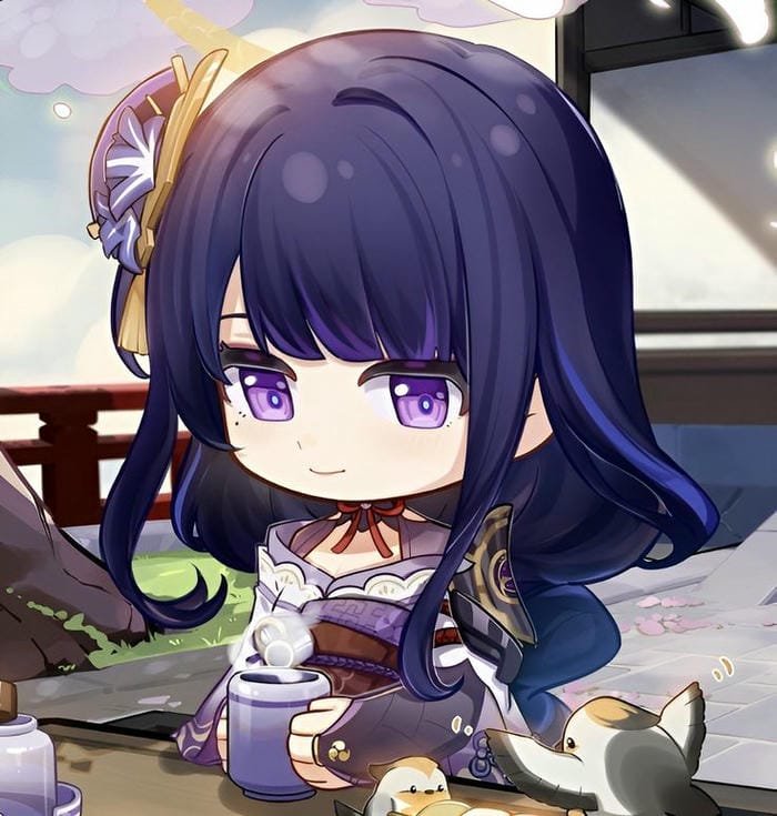 ảnh raiden shogun chibi