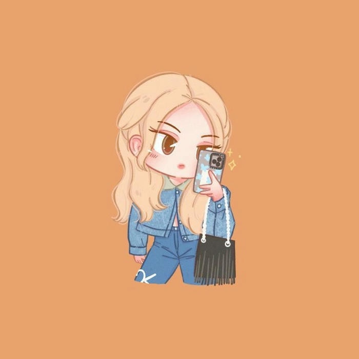 ảnh rosé chibi đẹp
