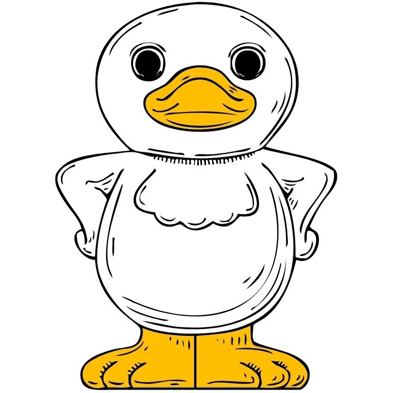 ảnh vịt cute chibi siêu đẹp