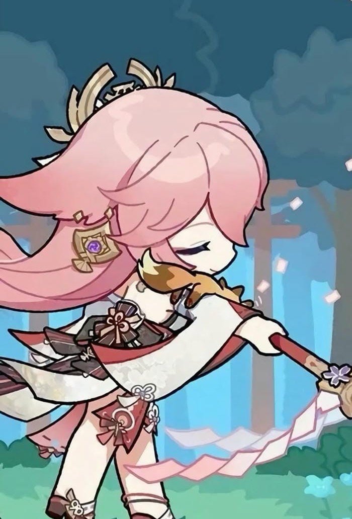 ảnh yae miko chibi đẹp nhất