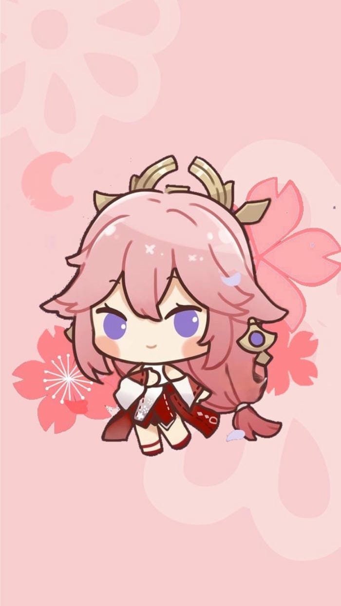 ảnh yae miko chibi đẹp
