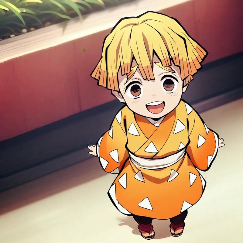ảnh zenitsu chibi cực chất