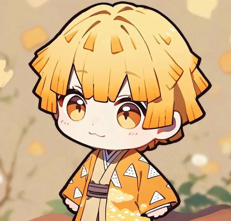 ảnh zenitsu chibi dễ thương