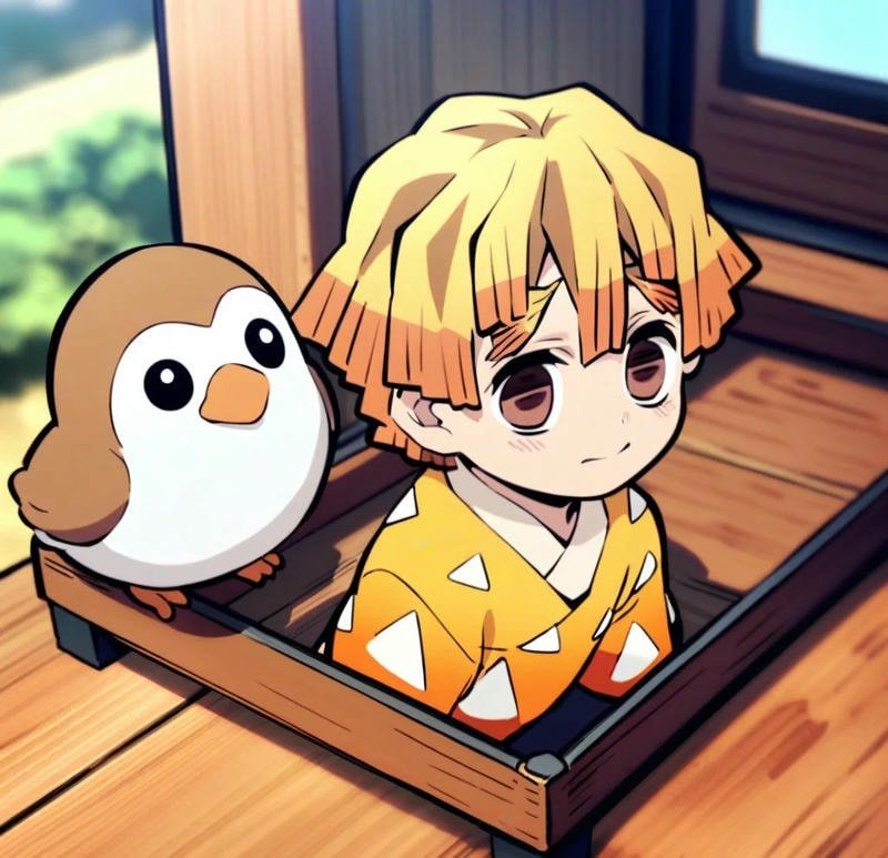 ảnh zenitsu chibi đẹp