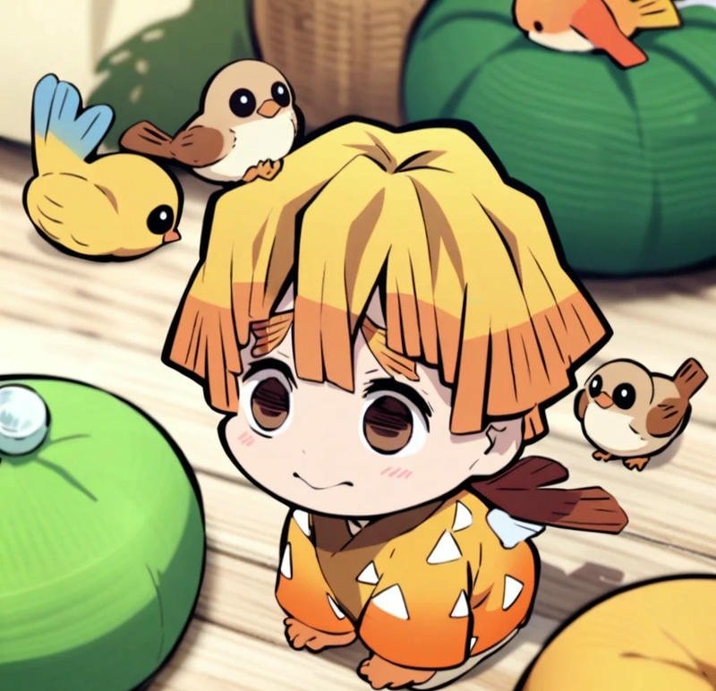 ảnh zenitsu chibi