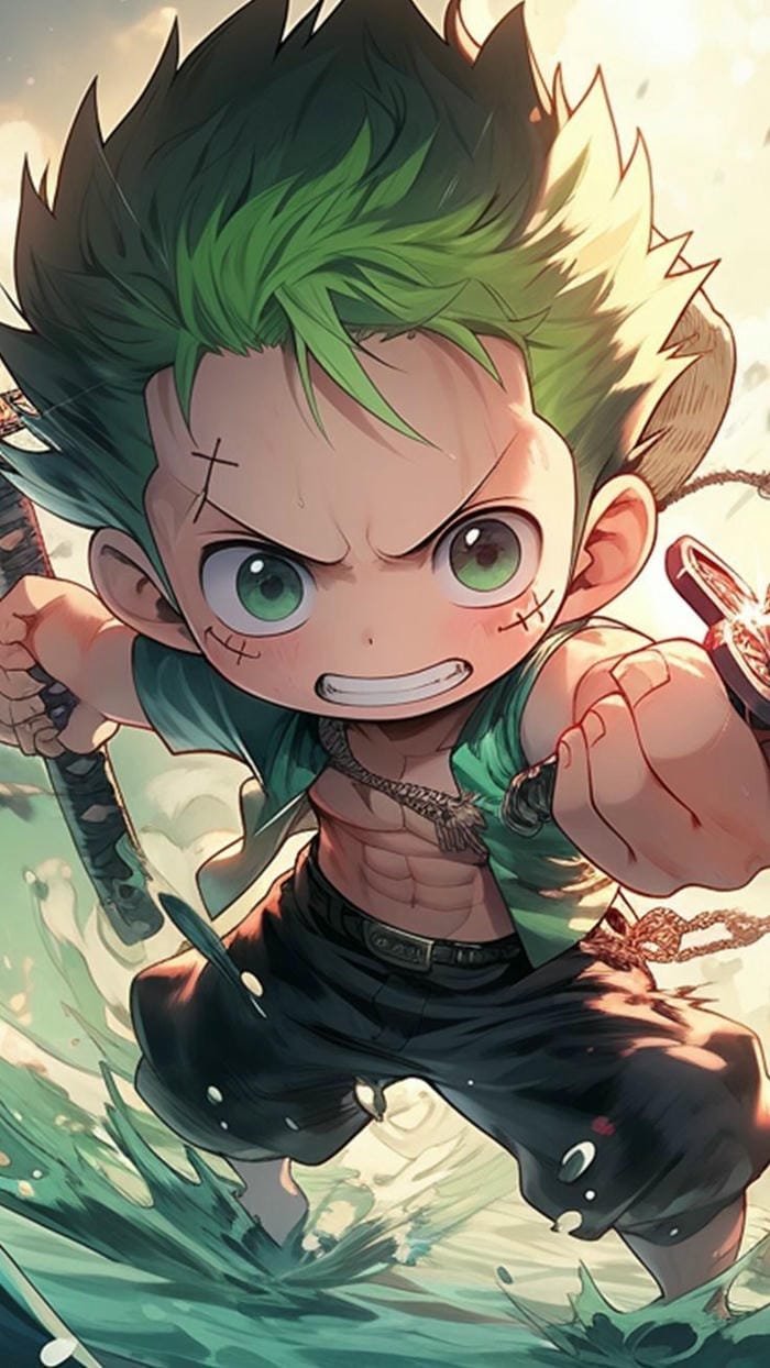ảnh zoro chibi đáng yêu