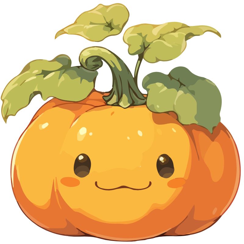 avatar cute chibi bí ngô