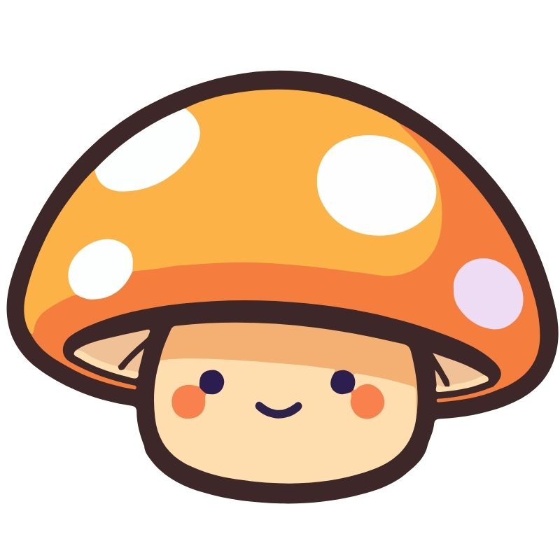 avatar cute chibi cây nấm