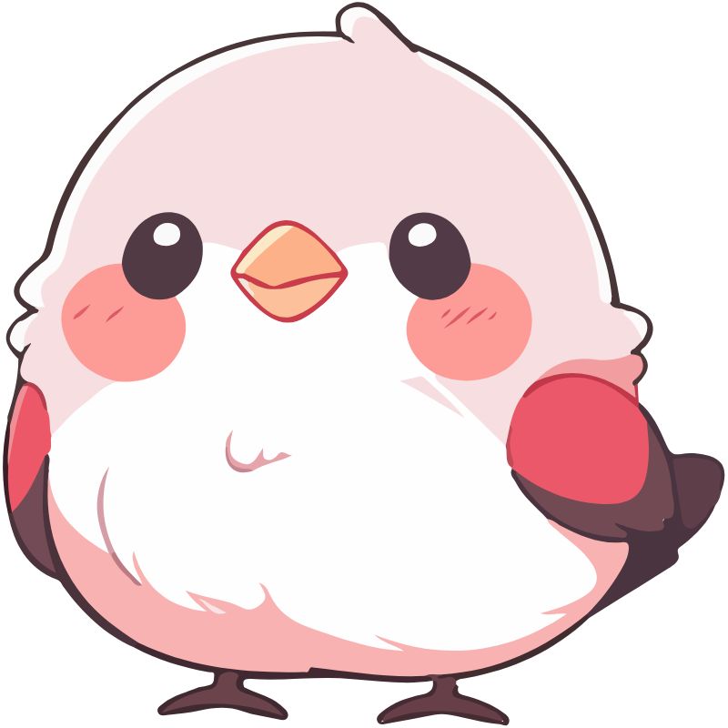 avatar cute chibi gà hồng