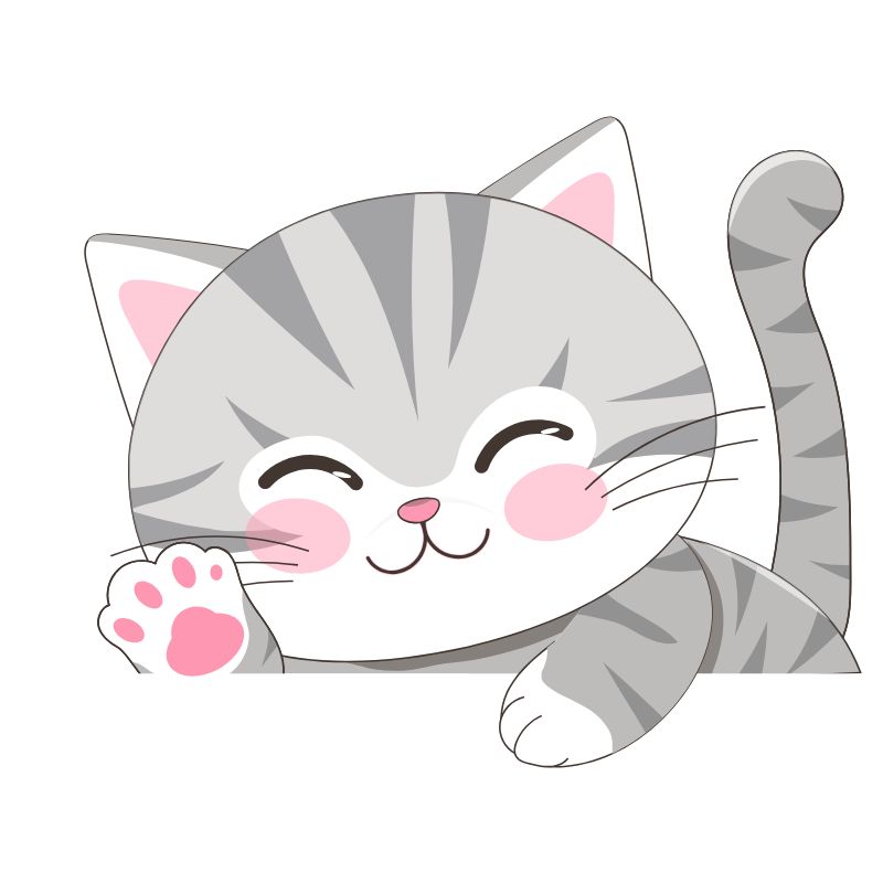 avatar cute chibi mèo con