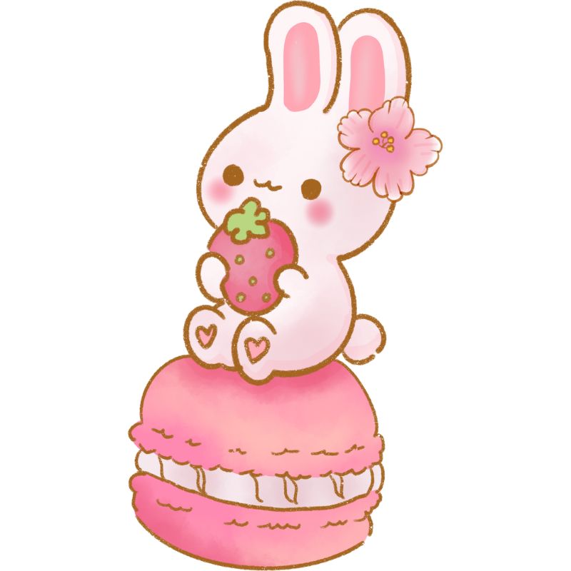 avatar cute chibi thỏ trắng