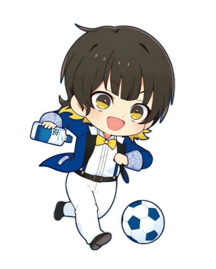 bachira chibi đá bóng