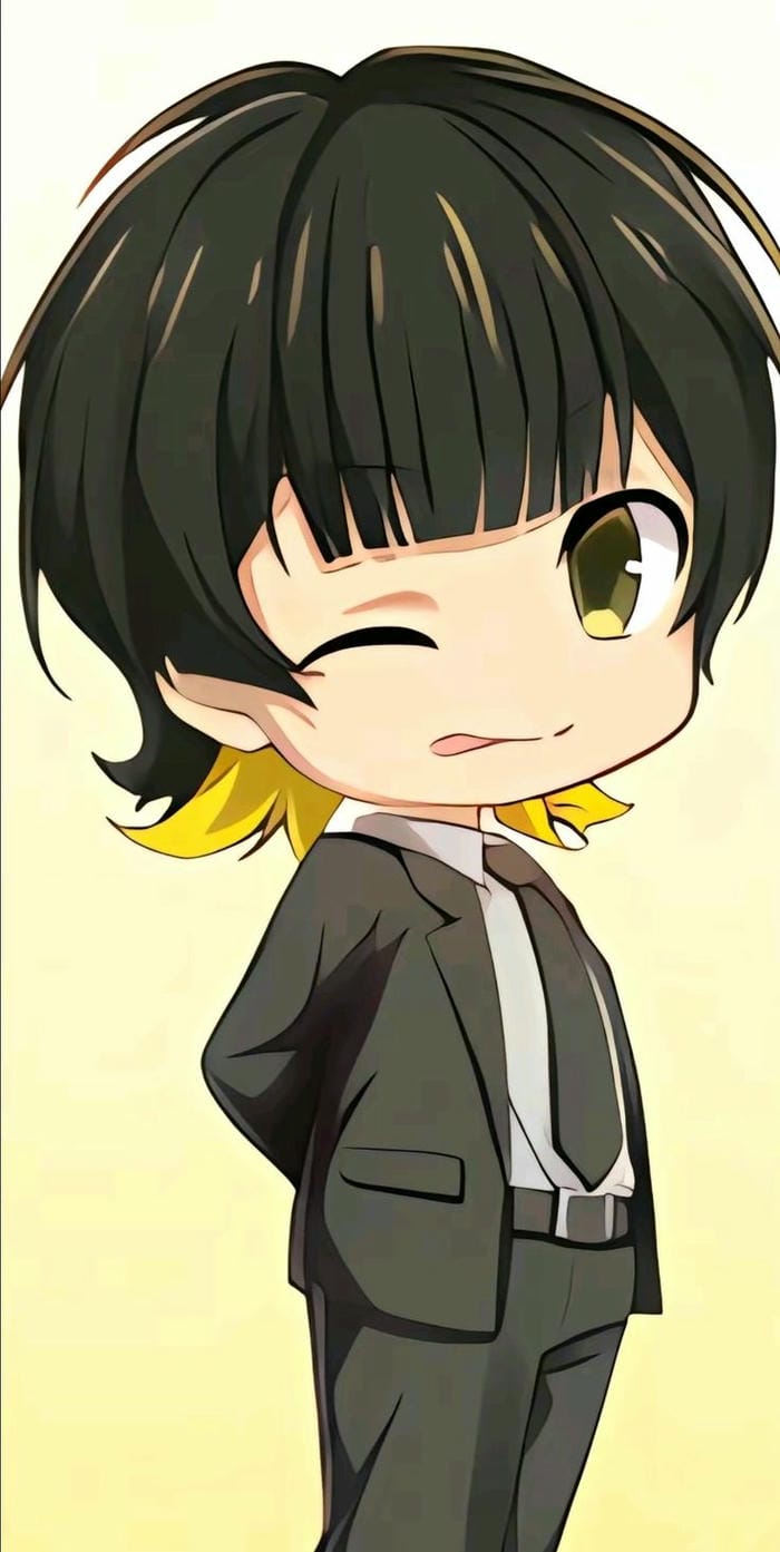 bachira chibi nháy mắt