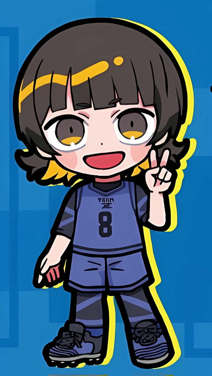bachira chibi siêu đáng yêu
