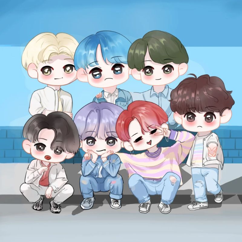 bts chibi 3d