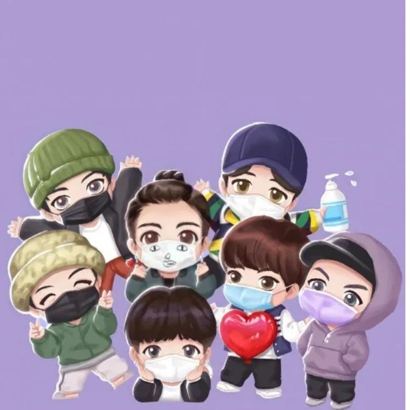 bts chibi đáng yêu