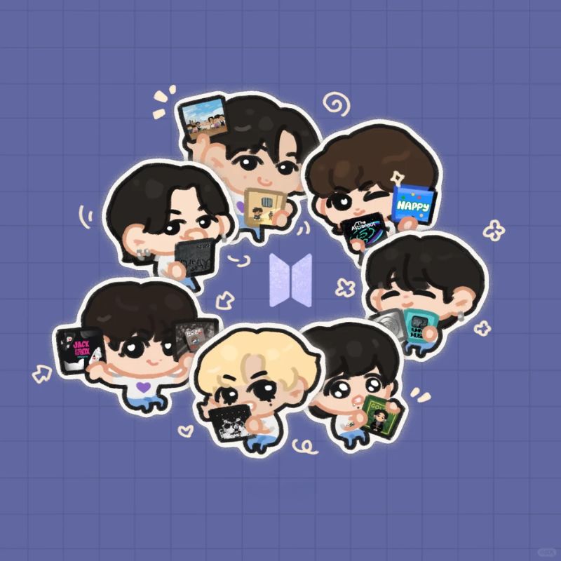 bts chibi dễ thương