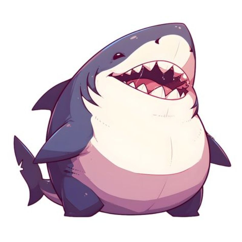 cá mập chibi béo