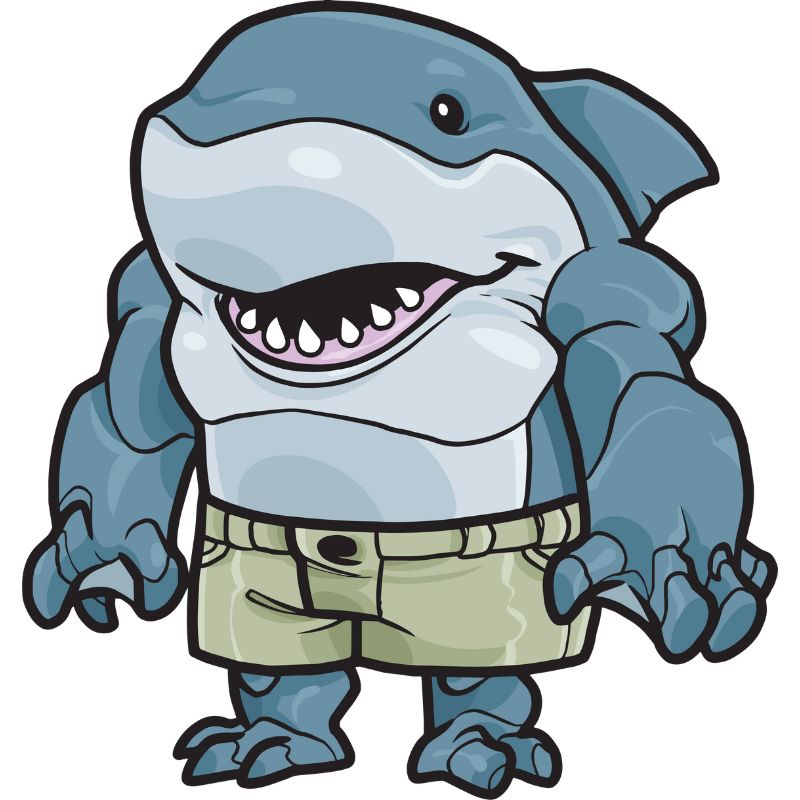 cá mập chibi cơ bắp