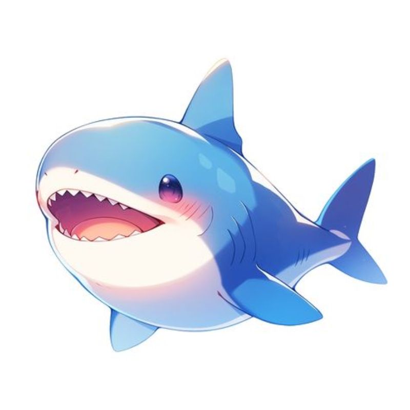 cá mập chibi cute