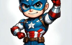 Tuyển chọn 50+ hình ảnh Captain America chibi siêu cute