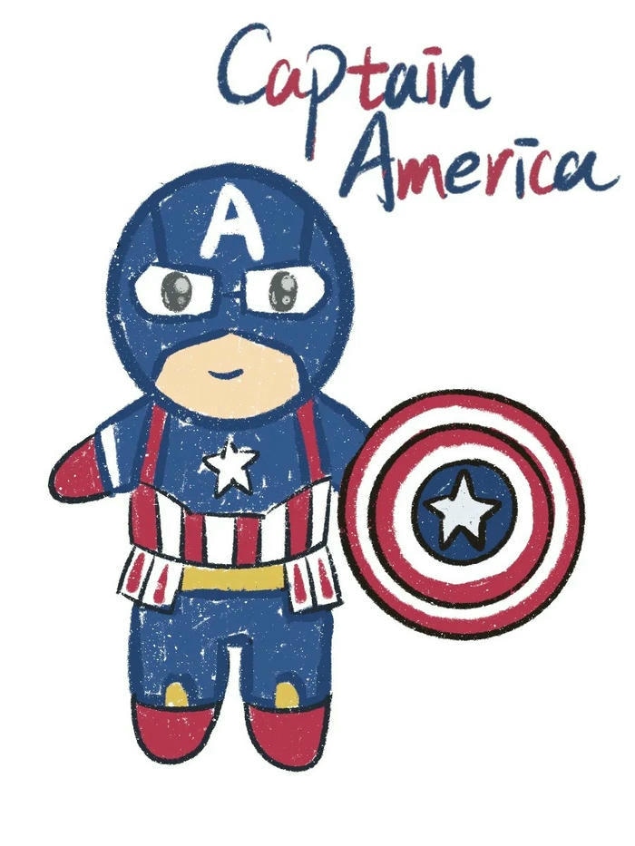 captain america chibi cực cute