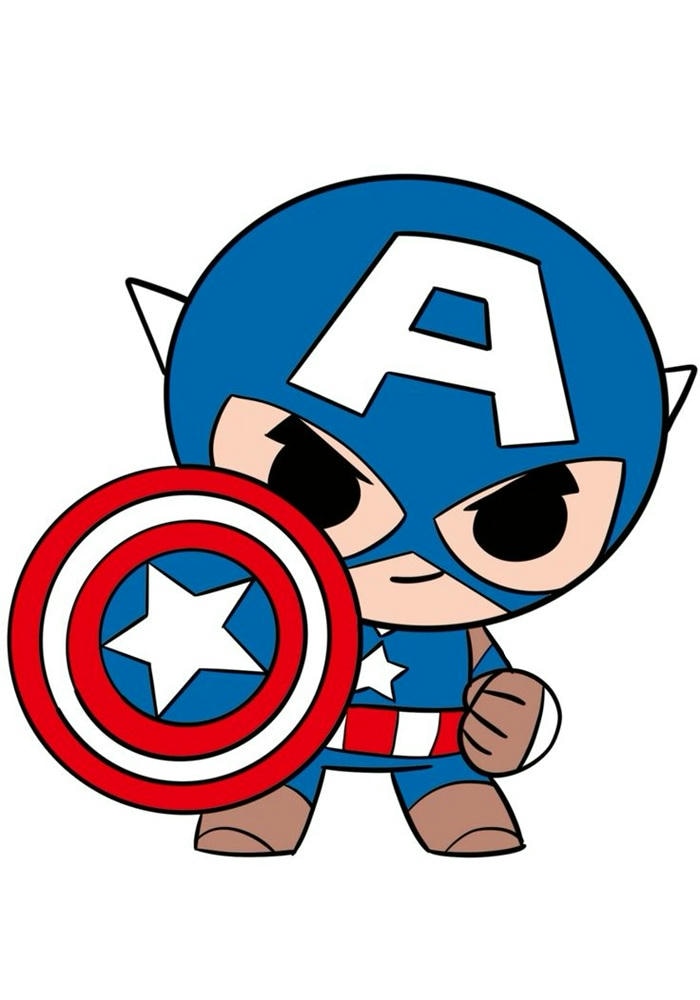 captain america chibi cute nhất