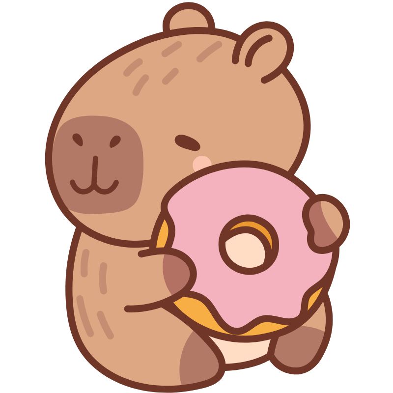 capybara chibi siêu đẹp