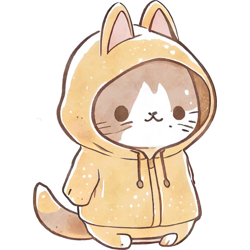cat chibi buồn