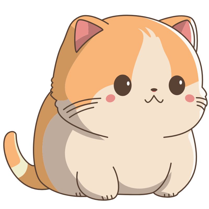 cat chibi tủi thân