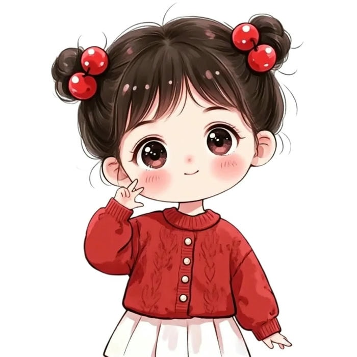 chibi bé gái 3d
