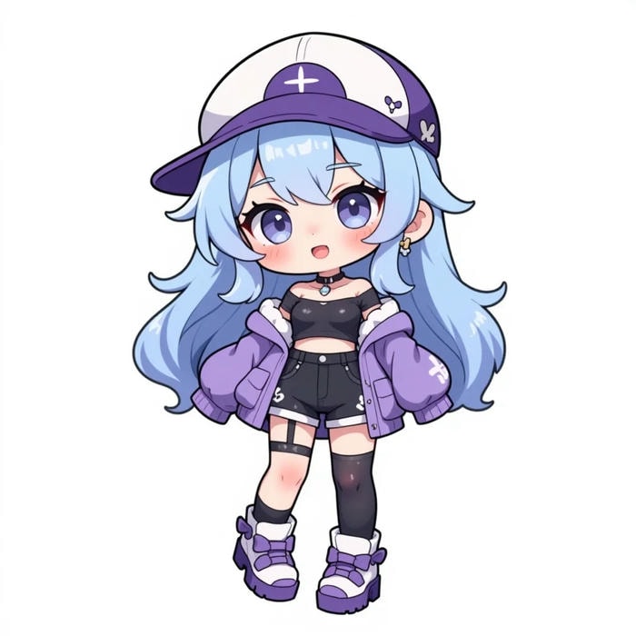 chibi bé gái 4k